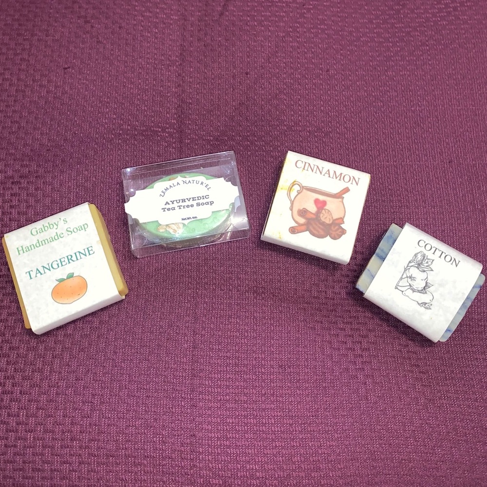 Handmade soap bars bundle of four new soaps 💗